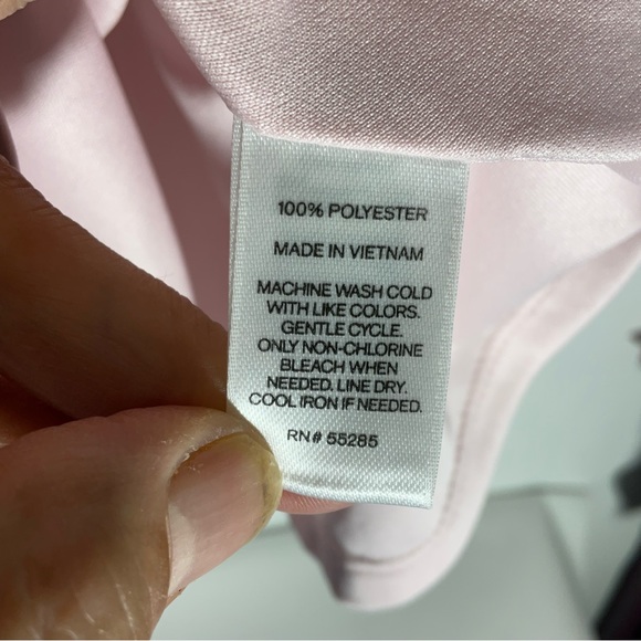 Express NWT’s Colorblock Pink & Red Cinched Waist Built-In Tube Top Dress Sz MD - Picture 14 of 15